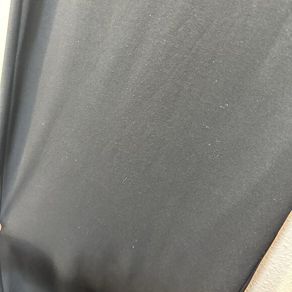 Chicos Wide Leg Pants Size 2 US Large Black Knit Pull On Minimalist Classic - Picture 5 of 8